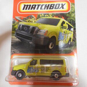 NEW yellow Matchbox Nissan Los Angeles Van 63/100 Die-Cast Metal collectors 🔥